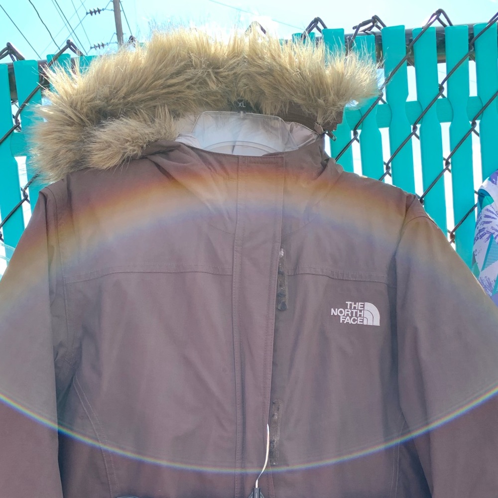 Brown northface jacket